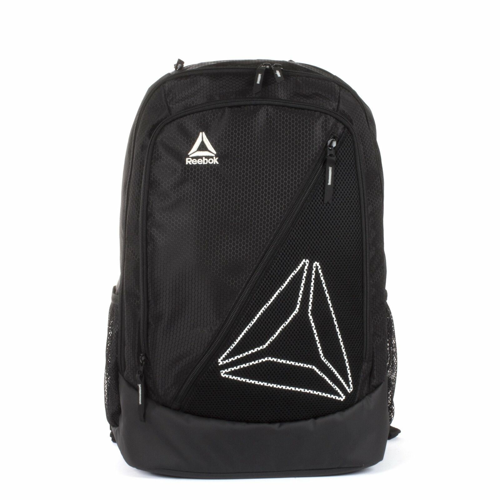 Reebok Workout Backpack Black Comfort Straps Gym Water Resistant Bag NEW