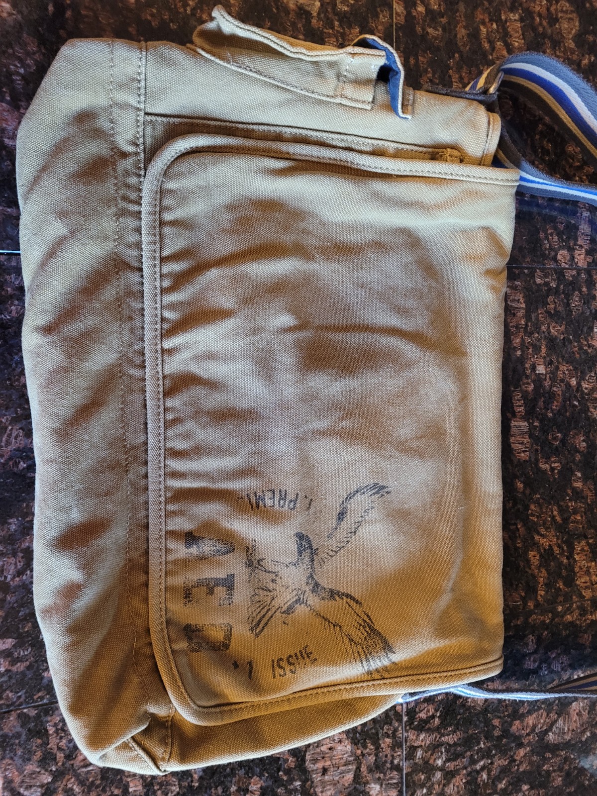American Eagle Outfitters Tan canvas messenger utility bag
