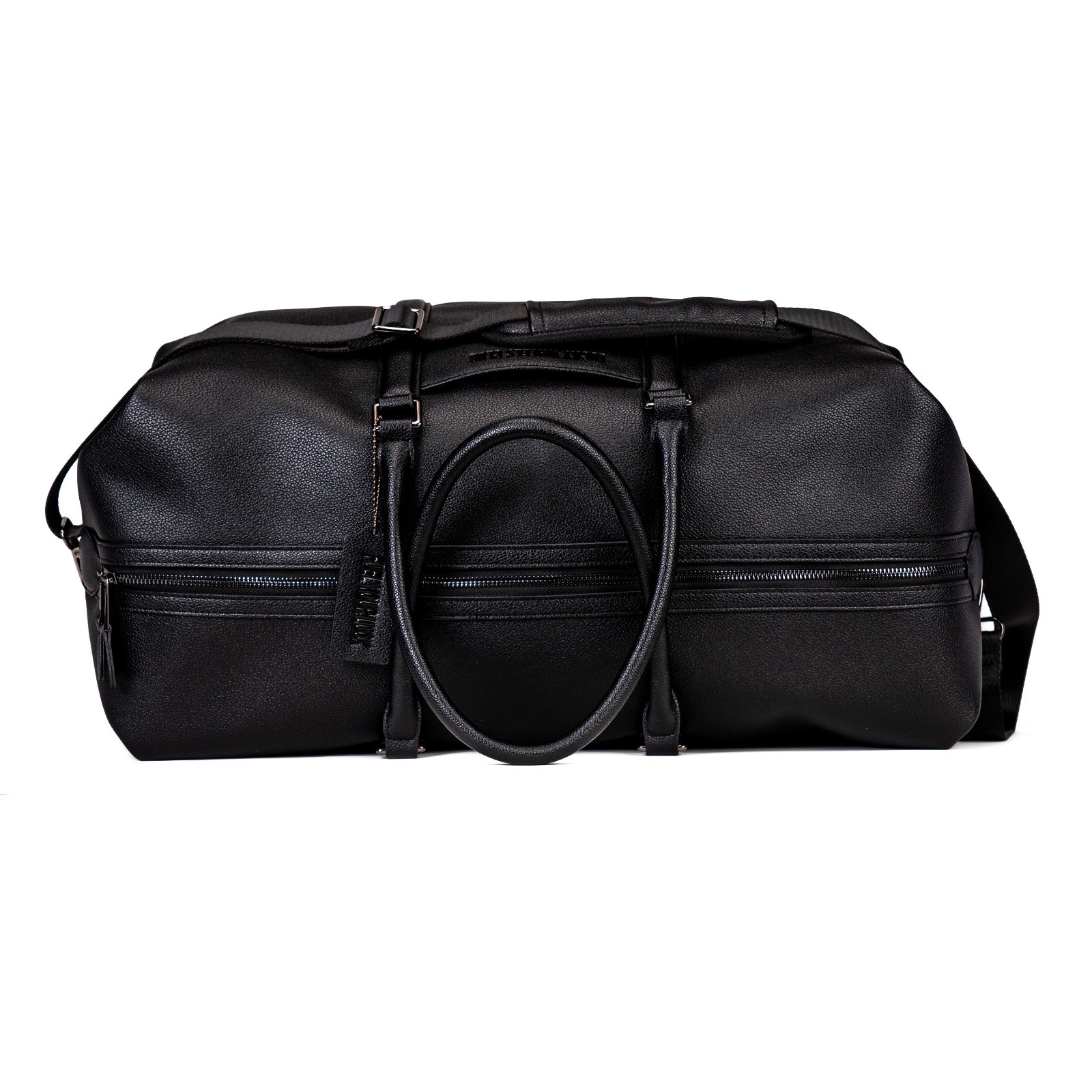 New Leather Weekender Bag & Leather Bifold Wallet Travel Duffle Carry On Large