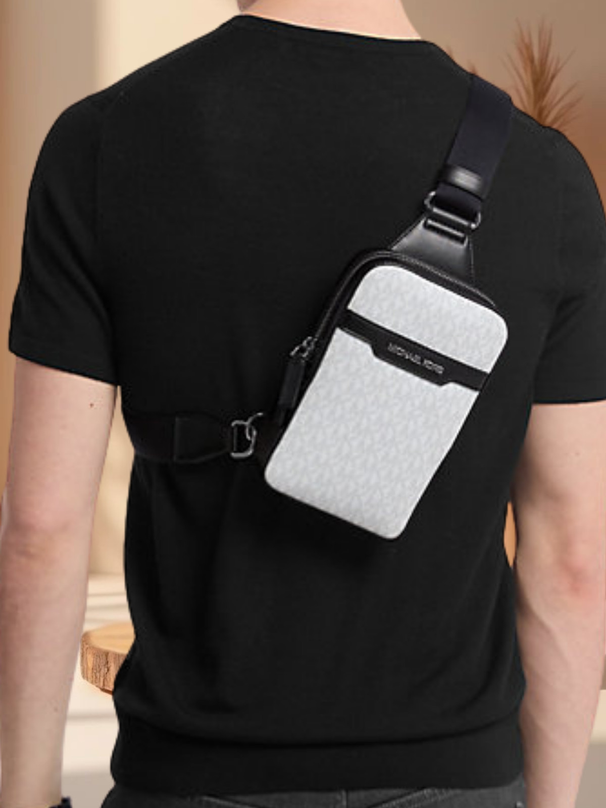 Michael Kors Cooper Men Medium Logo Crossbody Fanny Pack Waist Bag Variation