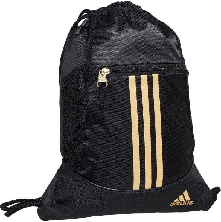 Adidas Alliance II Sackpack Drawstring Black/Gold Metallic