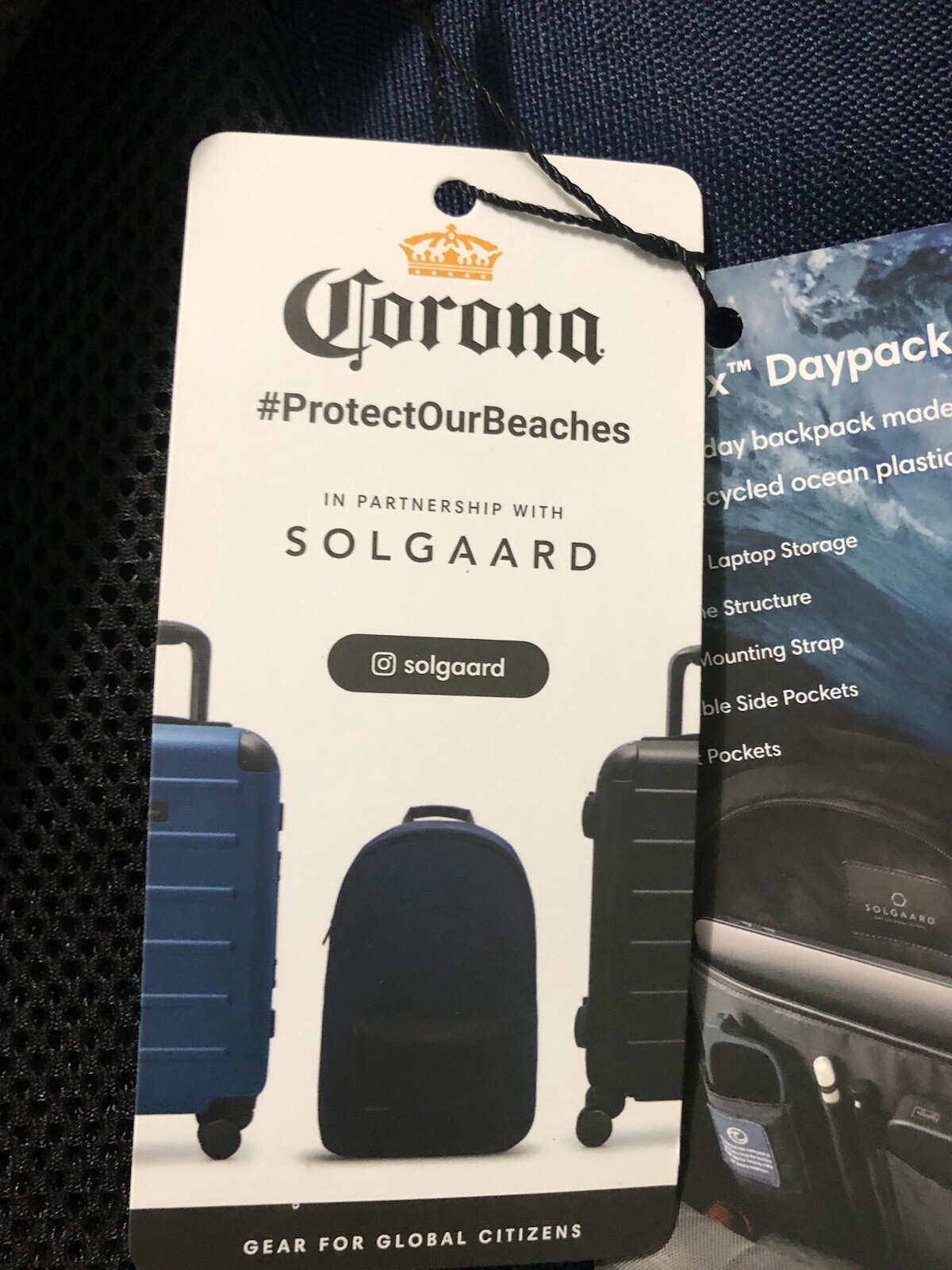 Corona Branded Solgaard Shore-Tex Daypack – w/ Logo Protect Our Beaches