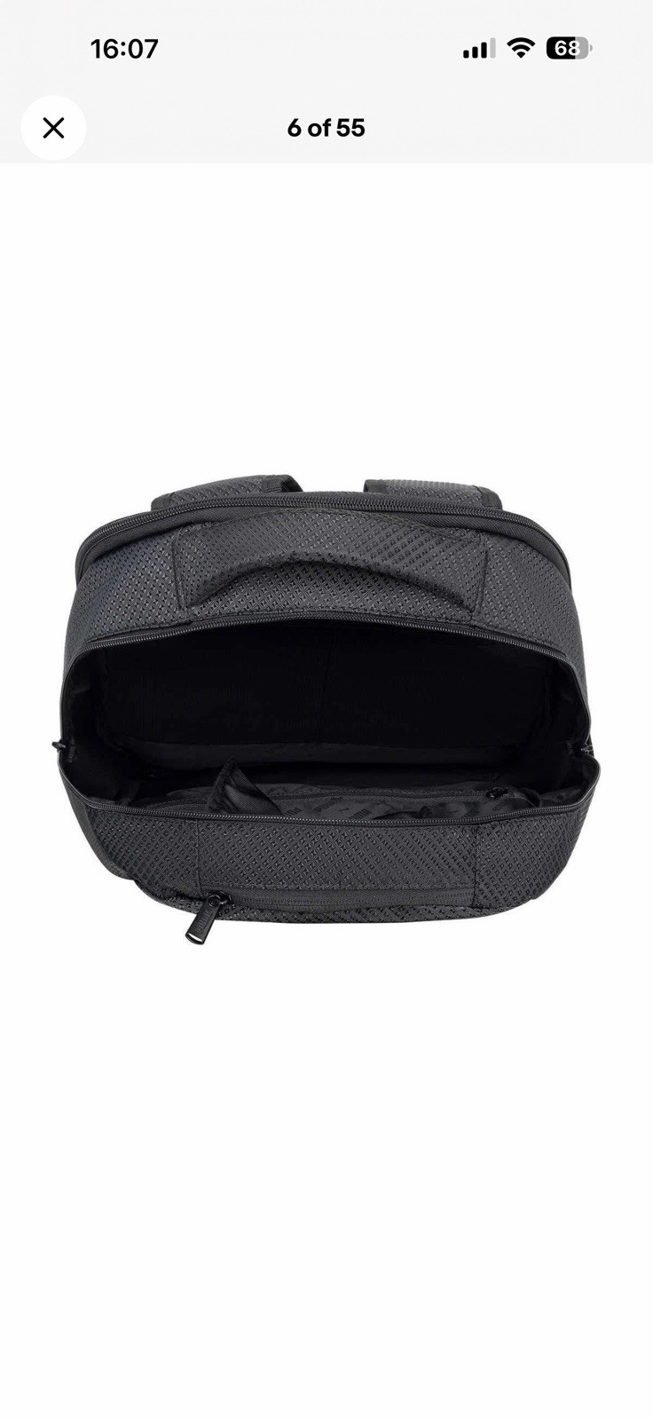 Puma Challenger Water Resistant Backpack, 1379569 Black With Gear Hanger Padded