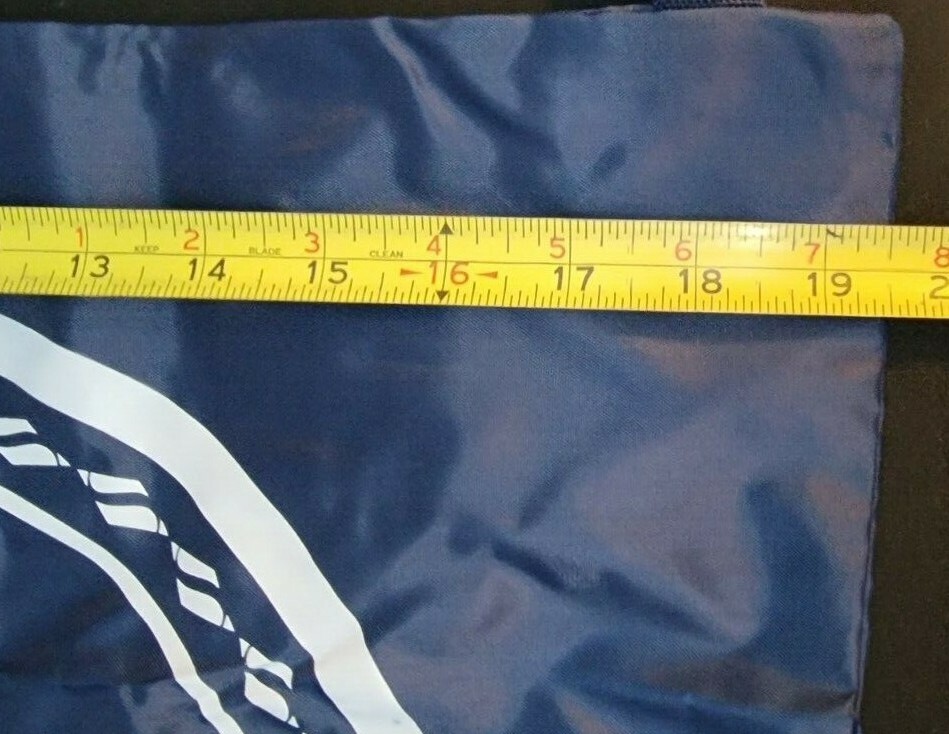 Sketchers ~ Navy Blue & White Nylon Drawstring Bag/Backpack/Gym Bag/Book Bag