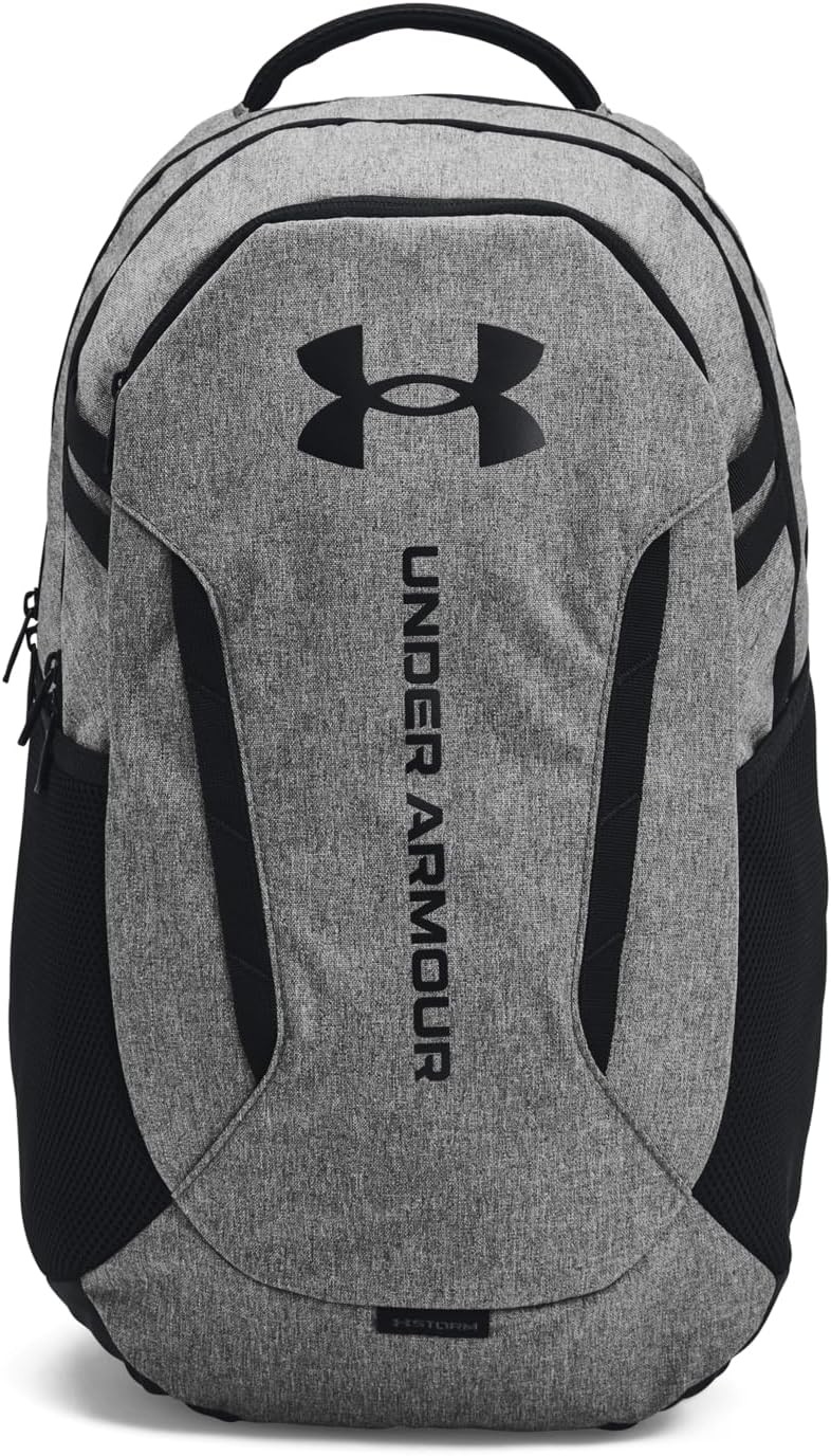 Unisex-Adult Hustle 6.0 Backpack, (002) Black/Black/White, One Size Fits Most