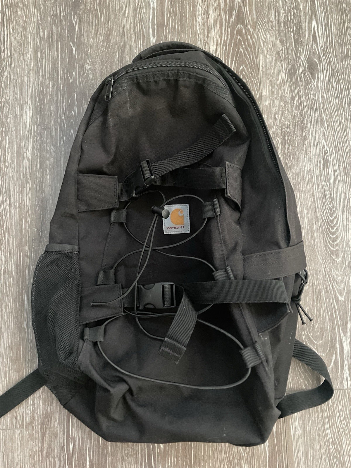 Carhartt WIP Kickflip Backpack Black *read Flaw