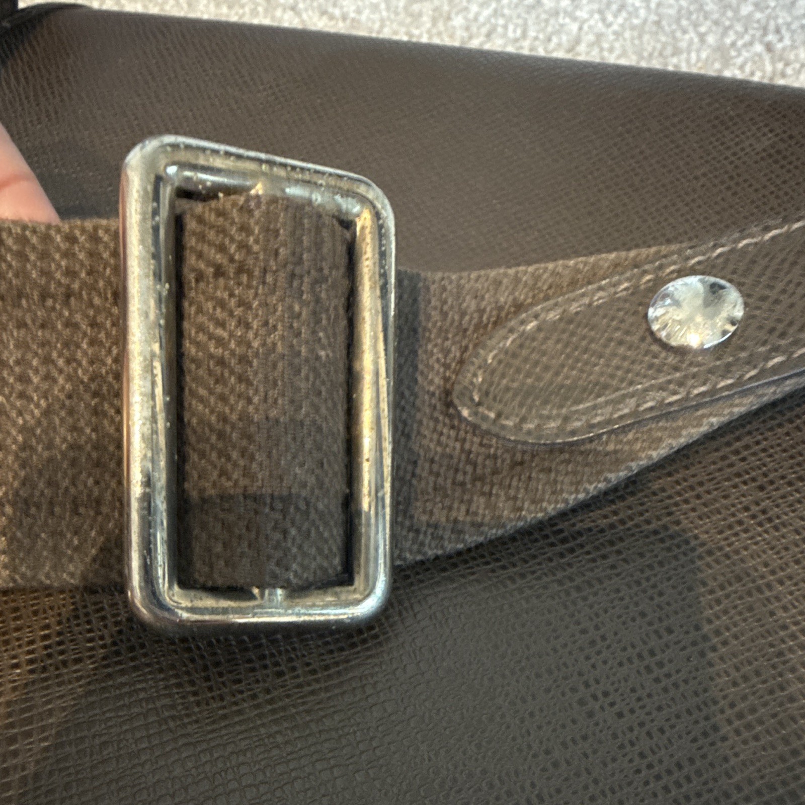 Authenticated Louis Vuitton Brown Men’s Messenger Bag Adjustable Strap w dust ba