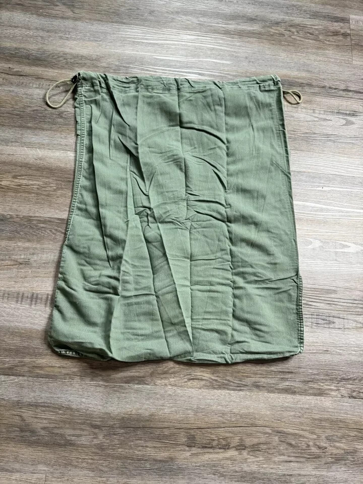 EXCELLENT – US Military Barracks Cotton Laundry Bag Green NSN 8465-00-530-3692