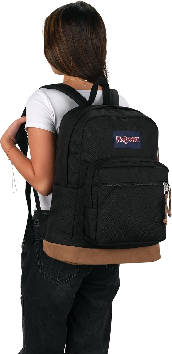 JanSport Right Pack Backpack – Durable Daypack with Padded 15″ Laptop Sleeve