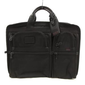 TUMI Alpha Briefcase Black Nylon 2-Way Business Bag B Condition 33cm
