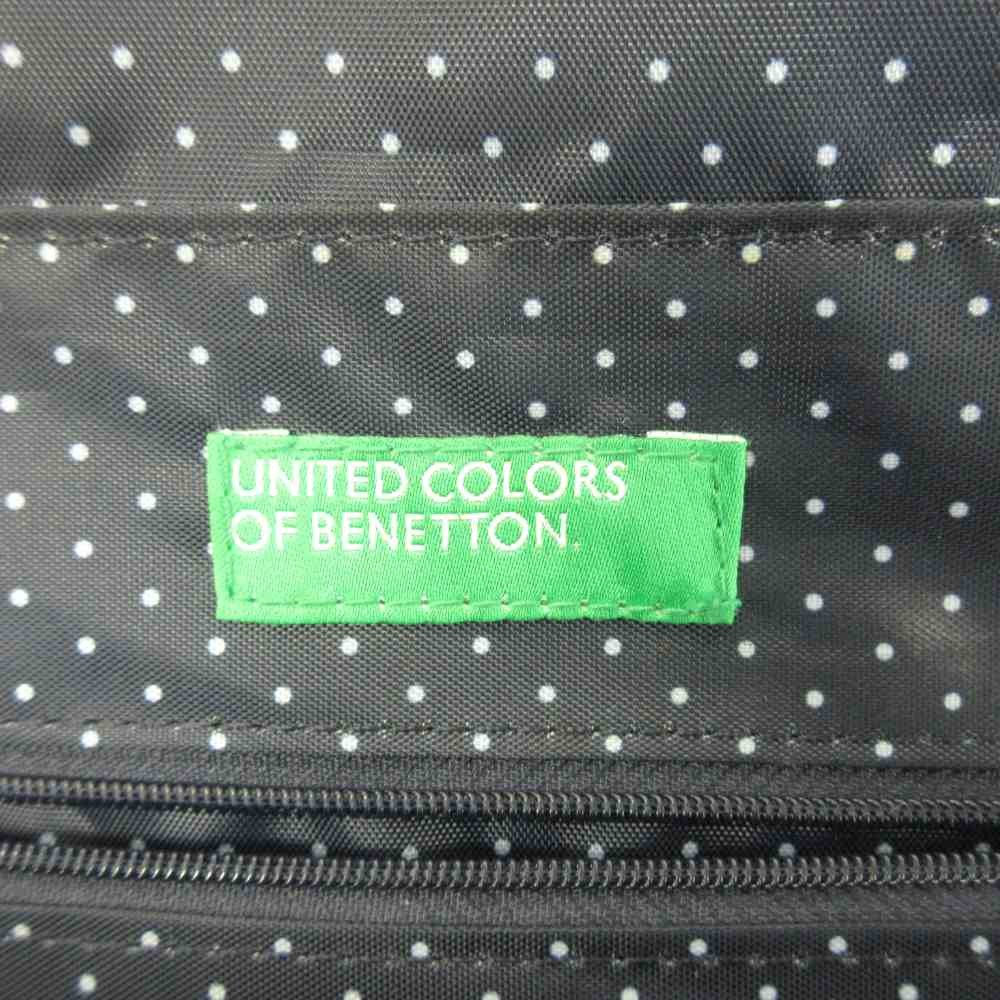 United Colors of Benetton Leather Briefcase Black AB 11x15in Men’s Business Bag