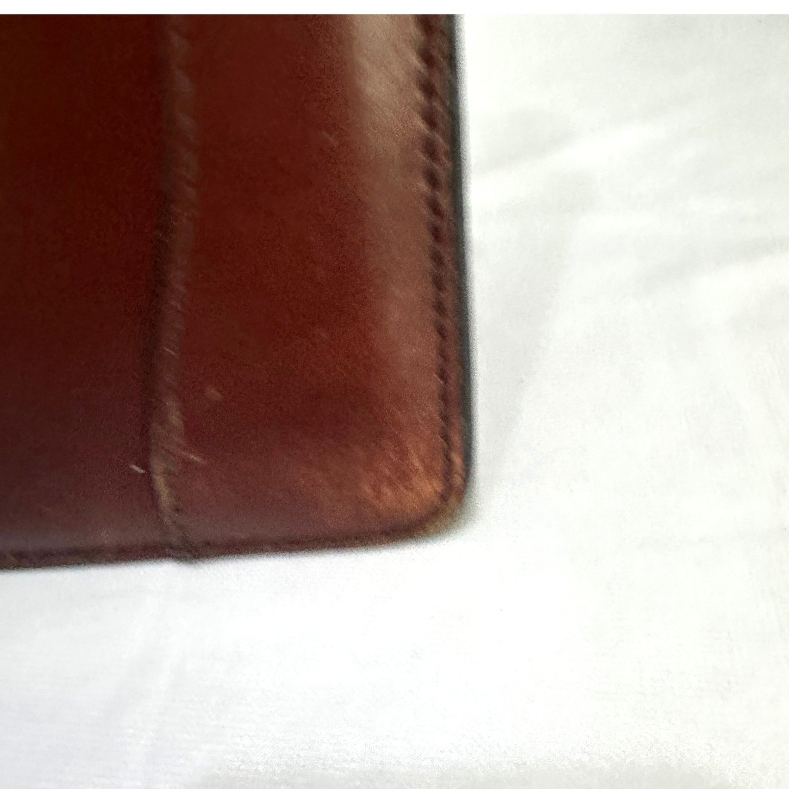 Bosca Old Leather Flap Over Briefcase Attache Doctors Lawyer Messenger Bag W/Key