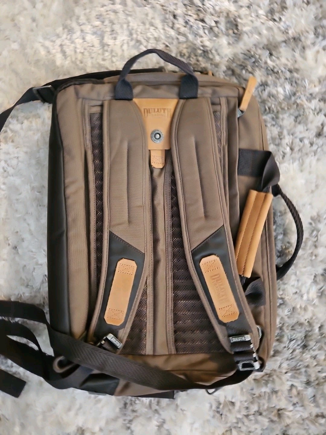 Duluth Trading Large Canvas Beefcase Briefcase Backpack Porter 44402 EUC!