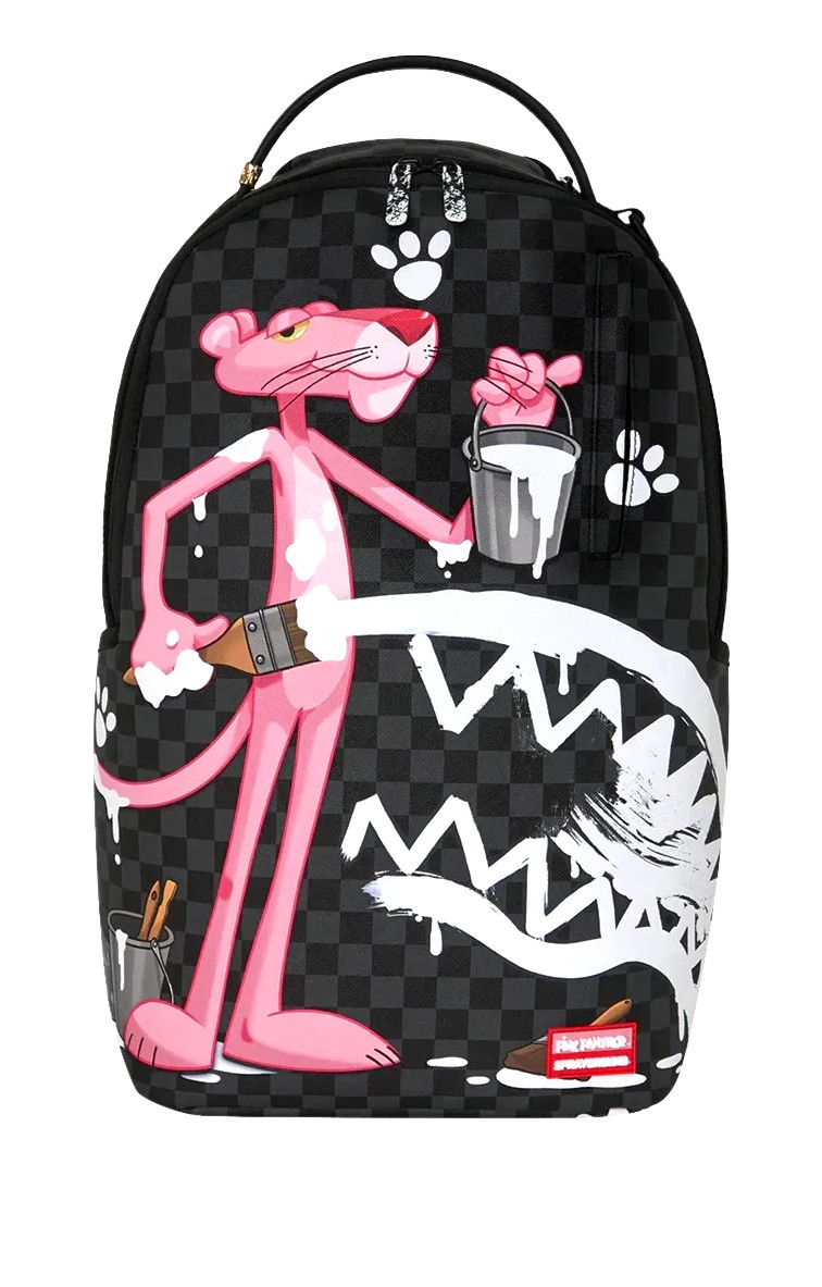 Sprayground PINK PANTHER Backpack🔥New Black Pink White Bookbag Large School Bag