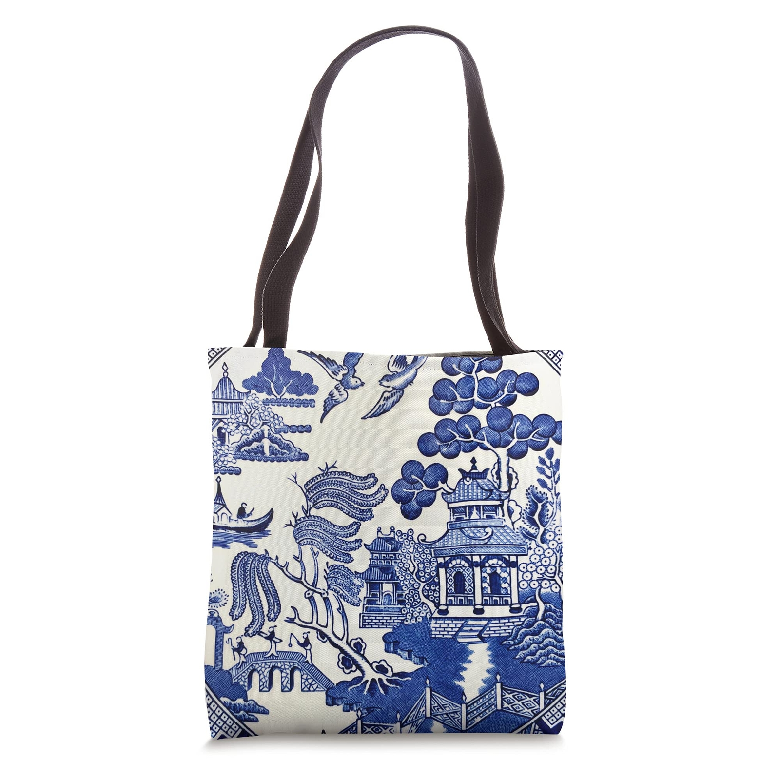 Asian Pattern Chinoiserie Tote Bag