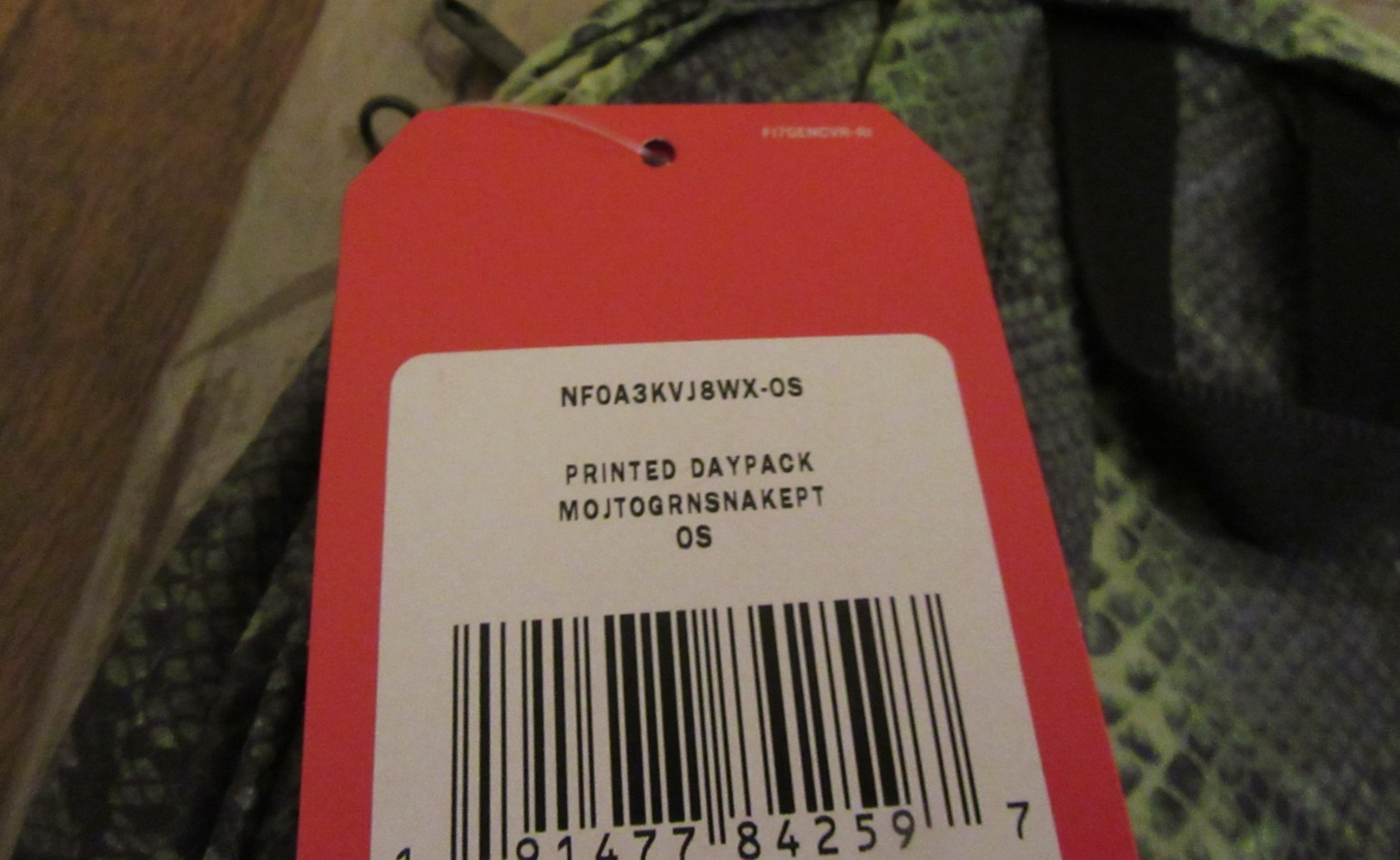 Supreme The North Face Lightweight Daypack Backpack Snake Green SS18 Brand New