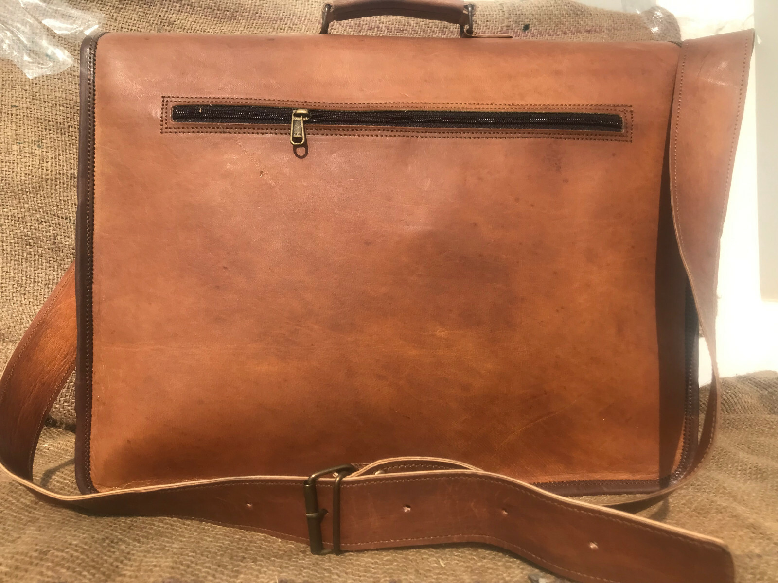 New Handmade Solid Leather New Messenger Satchel Shoulder Laptop Bag For Men’s