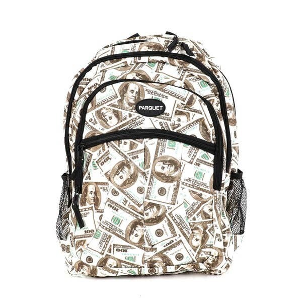 Hundred dollar bill Novelty backpack