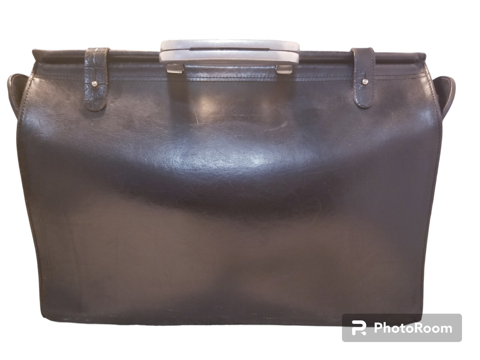 Bill Amberg studio rocket briefcase bag portfolio vintage black 17x12x5
