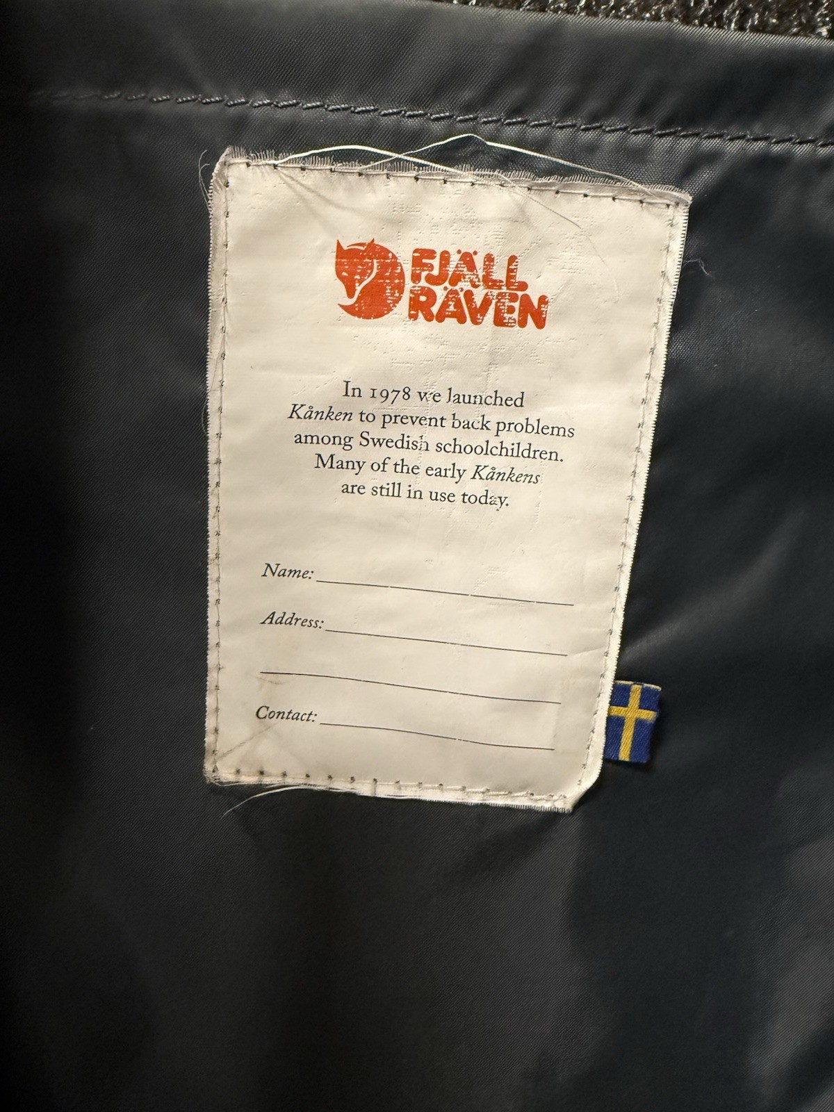 Fjallraven Kanken Classic Backpack Gray Outdoor Rugged 23510