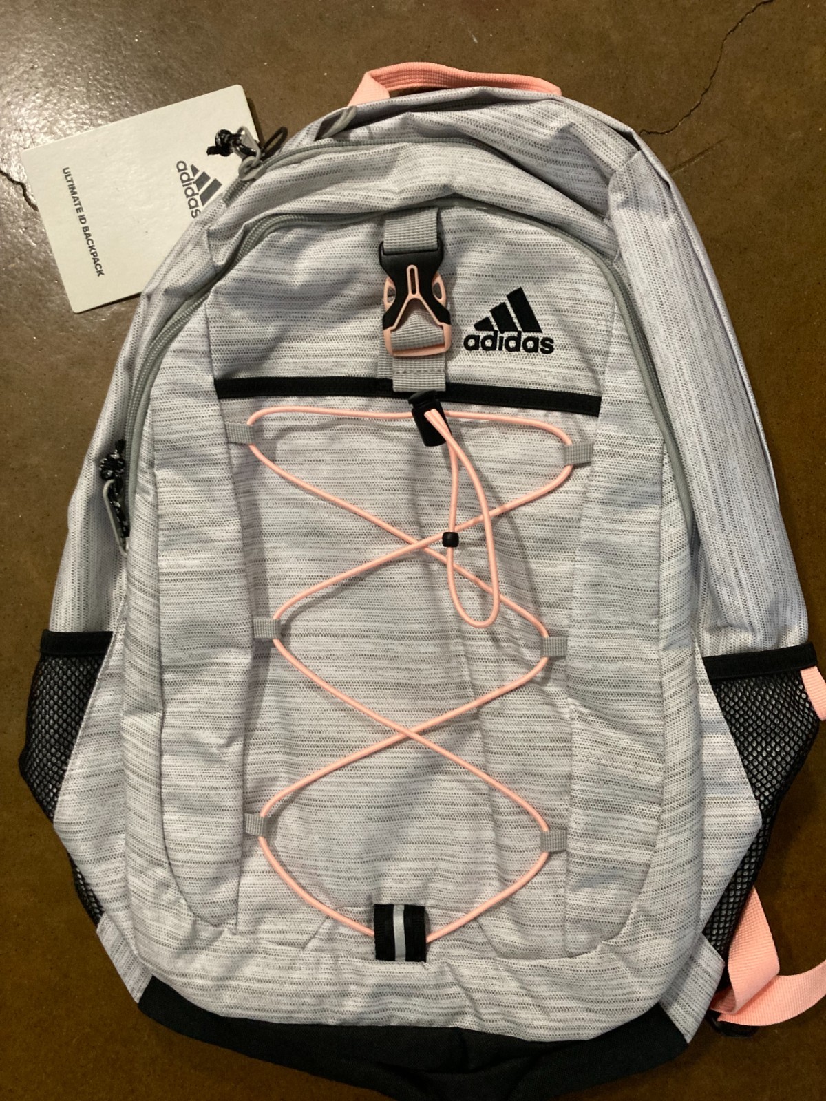 Adidas Ultimate ID Backpack Large, Coral/Grey/ Black-BRAND NEW