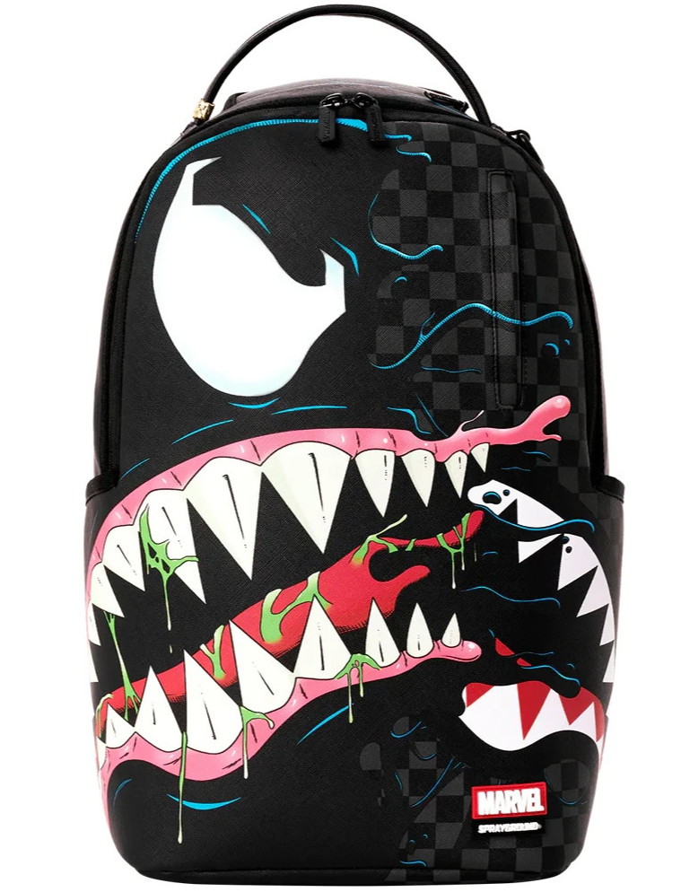 Sprayground VENOM SHARK CLASH Backpack🔥New Black Bookbag Kids School Bag