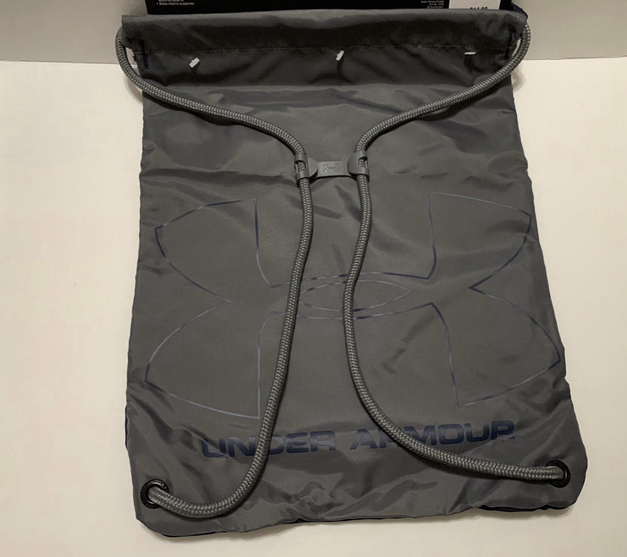 Under Armour Ozsee Sackpack Drawstring Backpack Sack Pack Gym Bag Navy/Steel