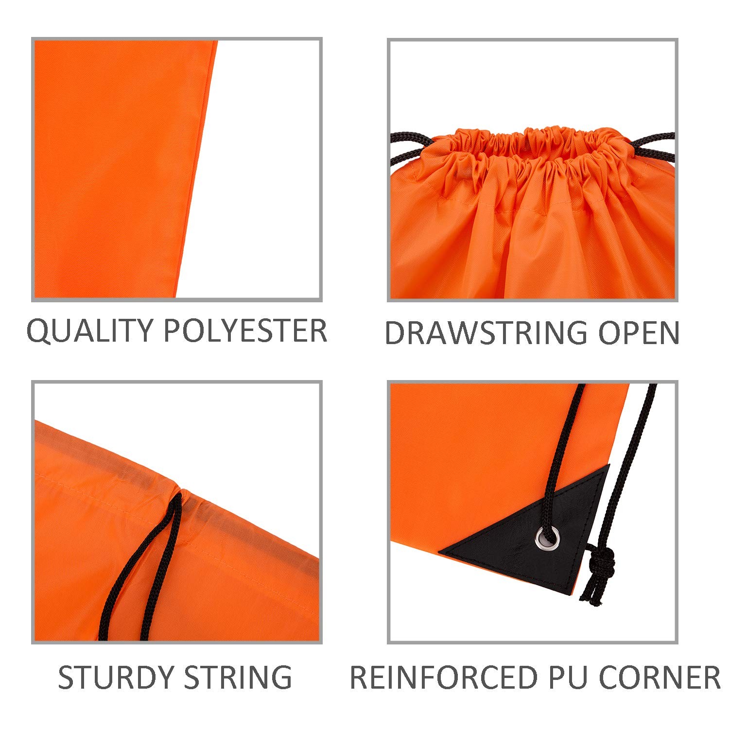 20 Pcs Drawstring Bags Bulk – Drawstring Backpack Draw String Back Bag for Gi…