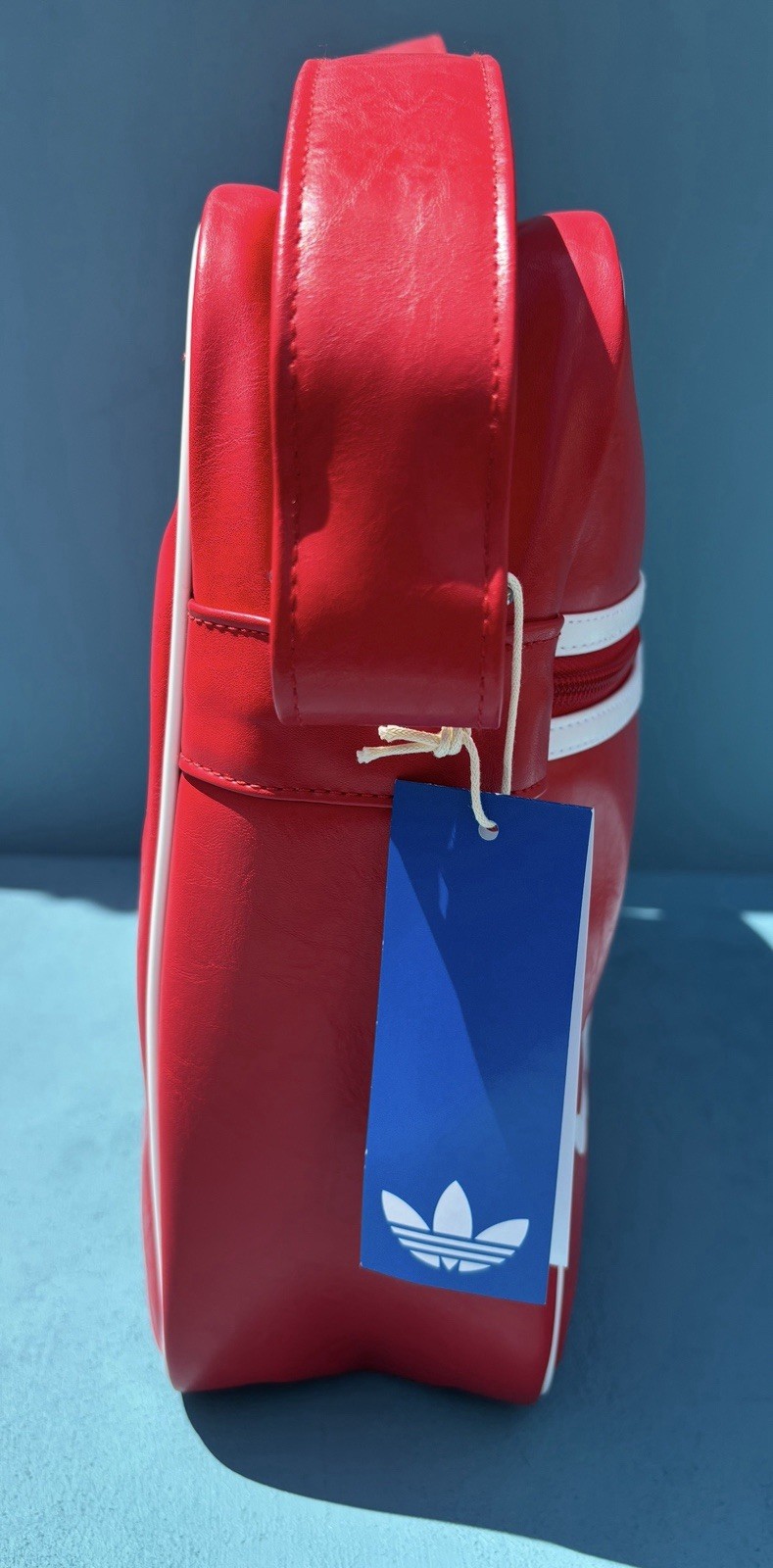 Adidas Unisex OG Airliner Red/White Logo Shoulder Messager Bag 4″X15.25″X11.75″