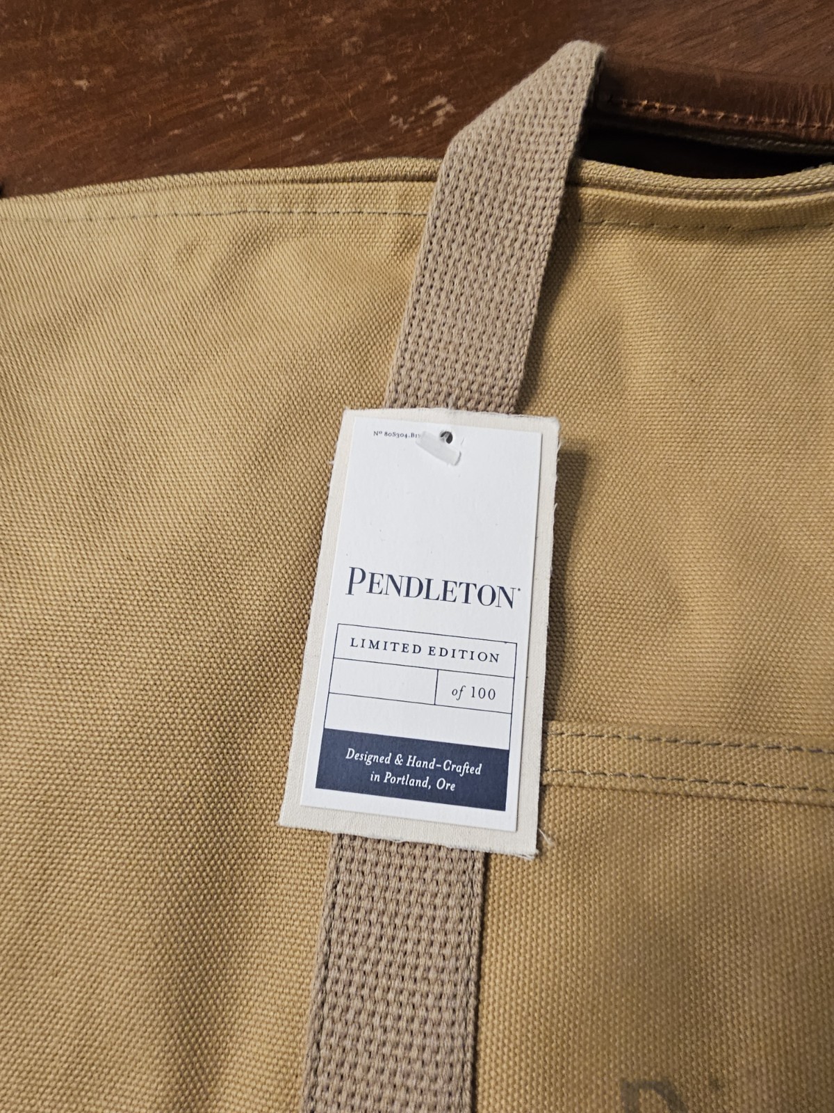 Pendleton Woolen Mills Harvest Canvas Zip Tote Duffle Bag Gym Bag NEW w/ TAGS