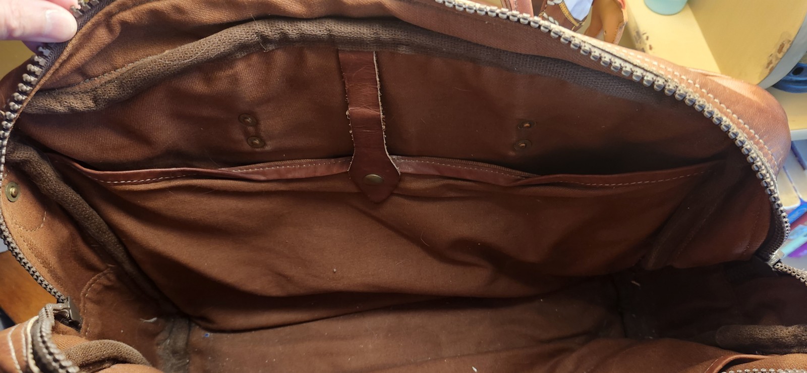 Duluth Pack Brown Leather Computer Briefcase, Retail: $535
