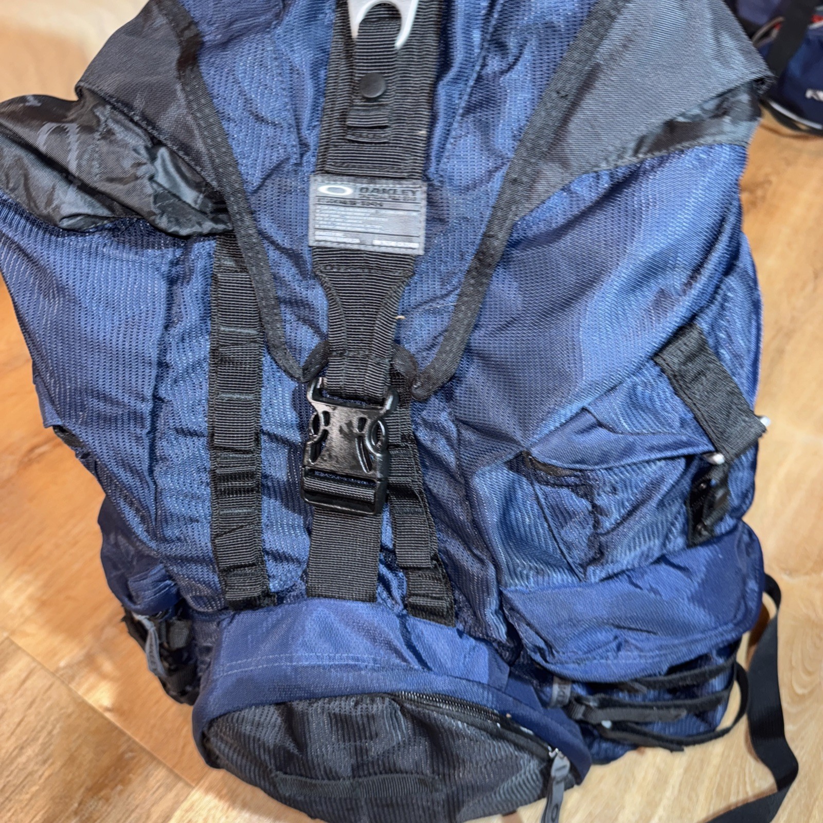 Oakley AP Raincoat Mechanism Backpack Blue Tactical Hiking Pack Travel Carry On