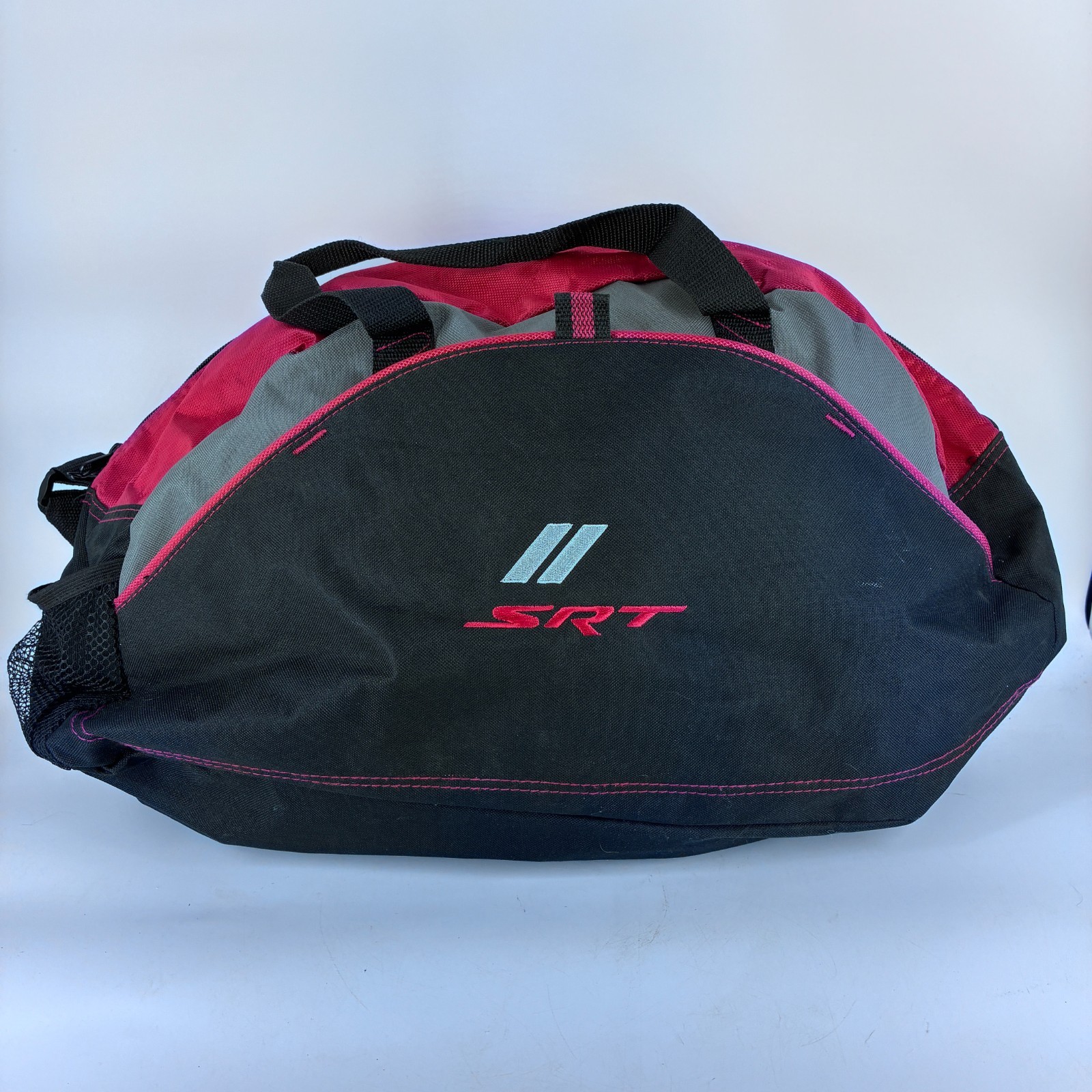 Port & Company Dodge SRT Black, Gray & Red Colorblock Duffle Bag