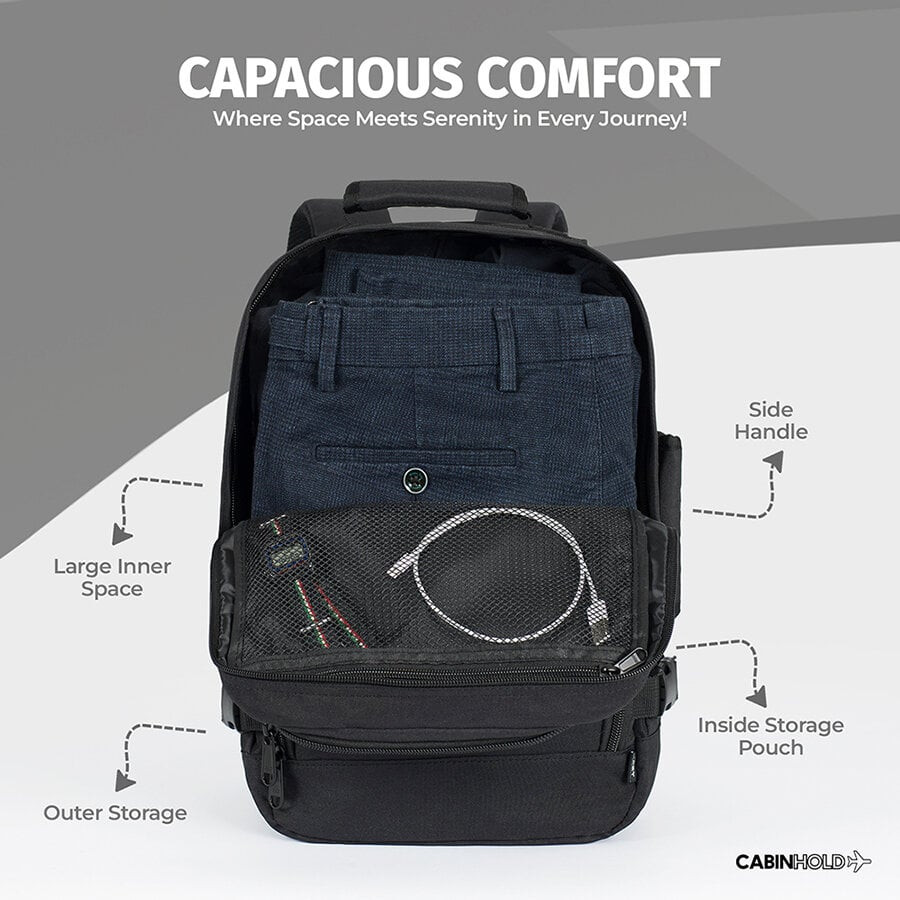 Ryanair Backpack 40x25x20cm CABINHOLD® Barcelona Cabin Bag Carry On RPET