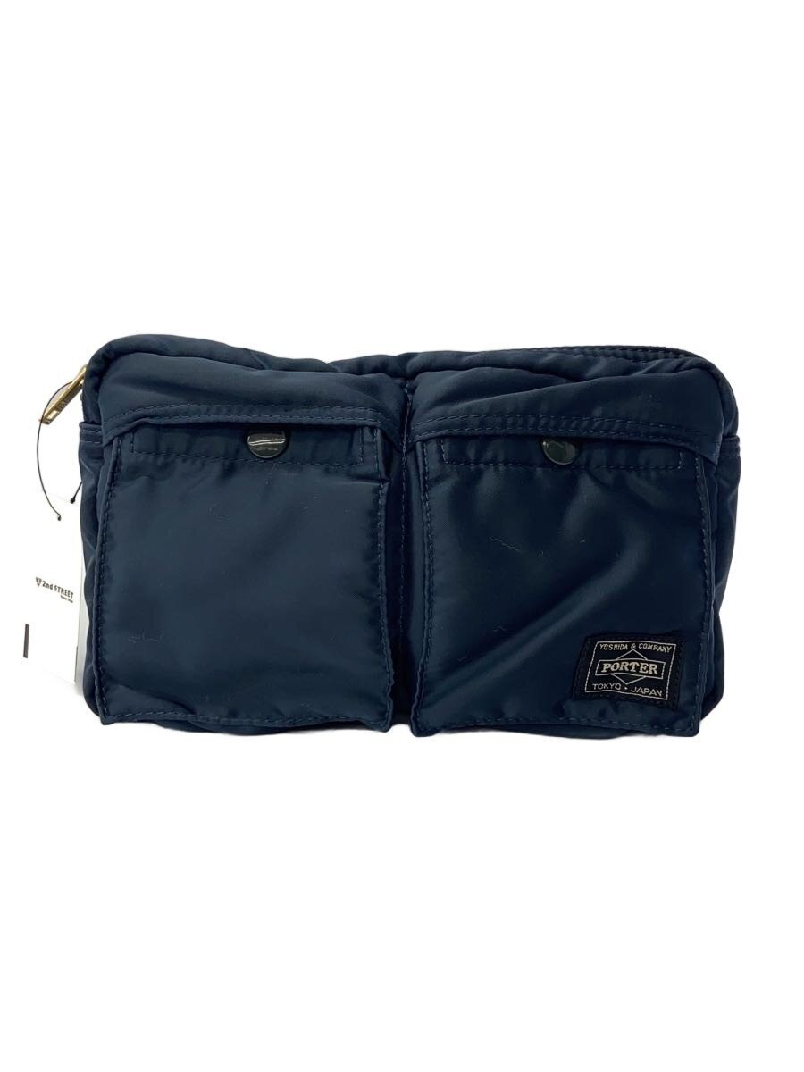 Authentic PORTER TANKER Nylon Waist Bag 14cm High Navy Unisex Seller