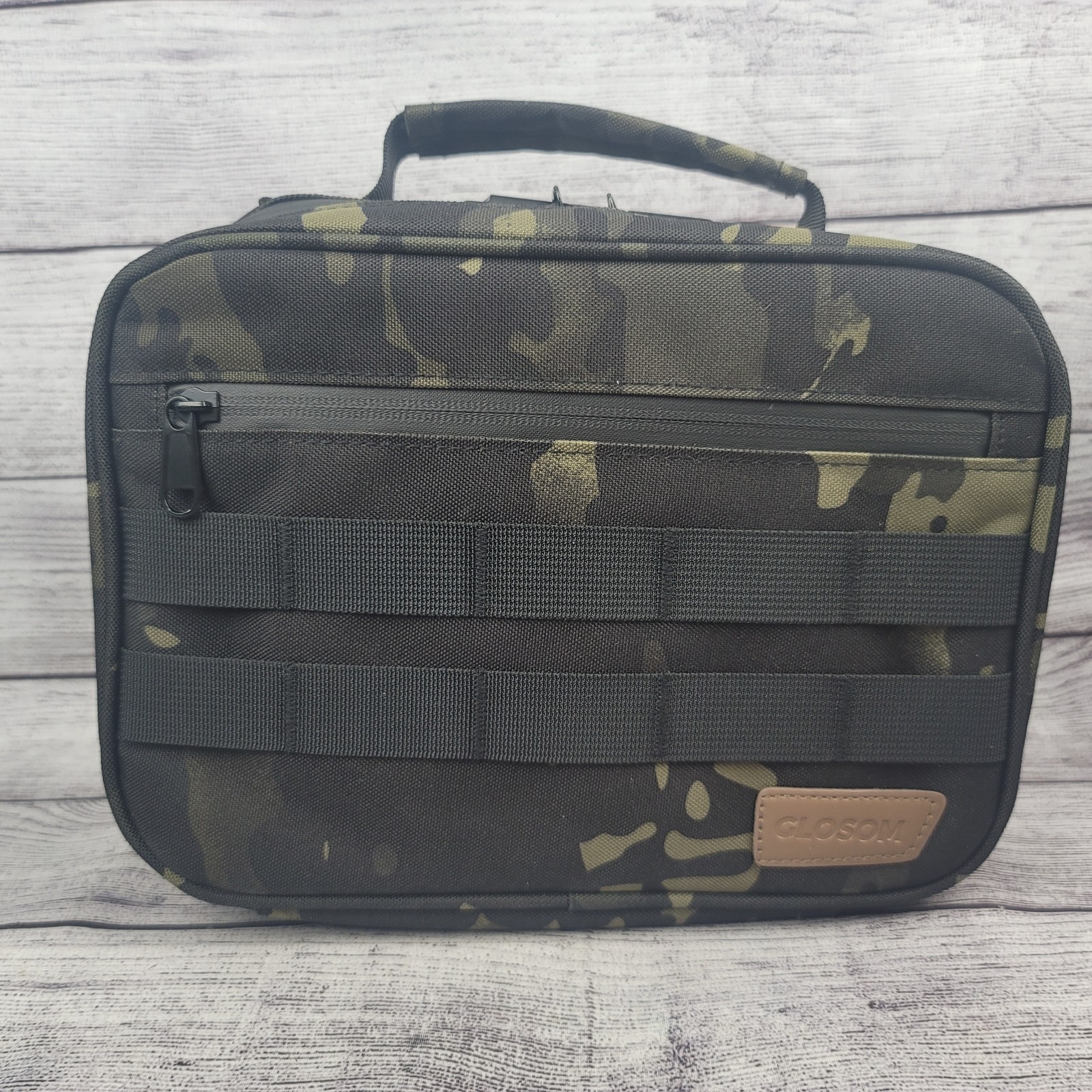 Glosom Pro Smell Proof Bag Large Size with Carbon Fiber, Combination Lock