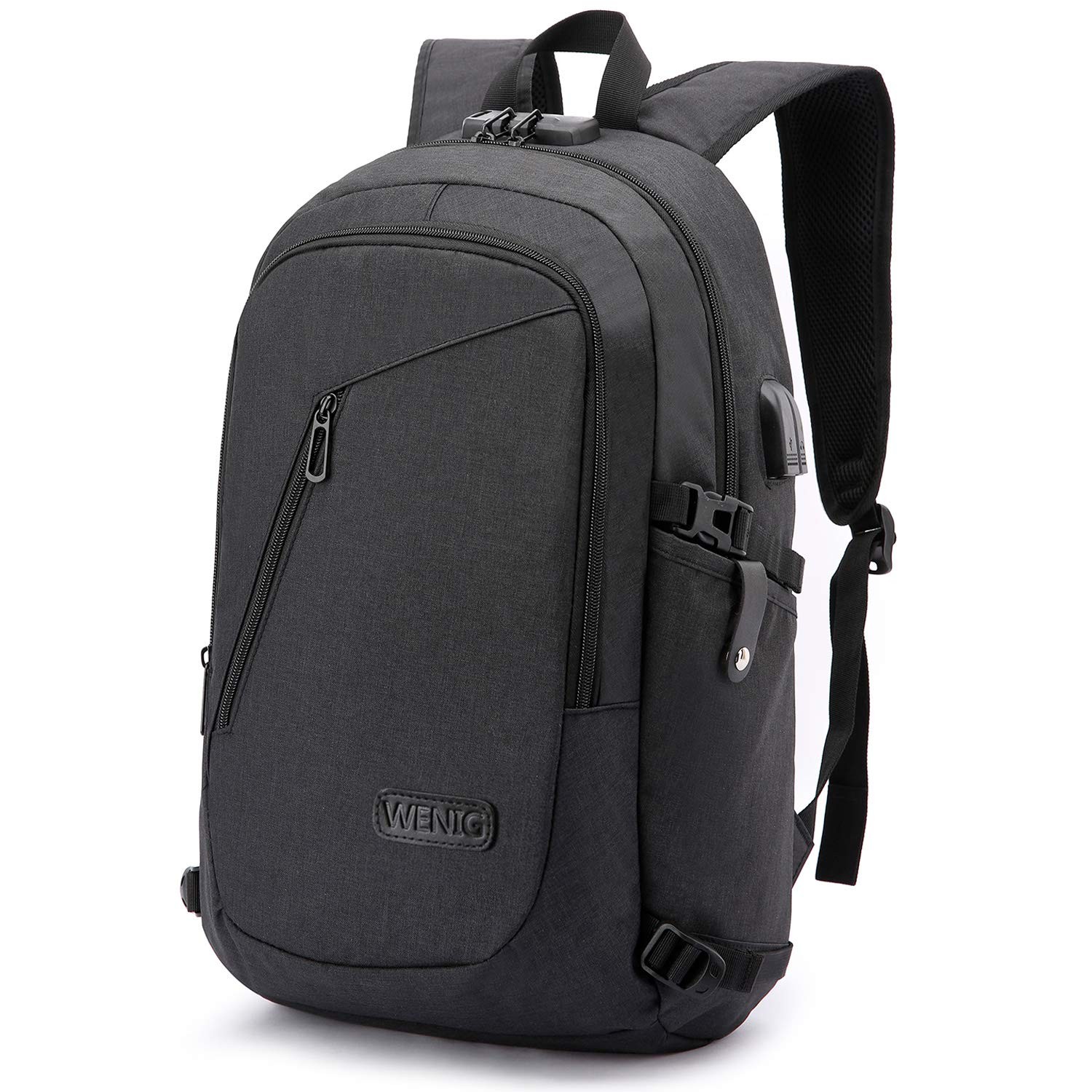 Anti-Theft Travel Laptop Backpack with USB Charging Port Lock,Water Resistant…