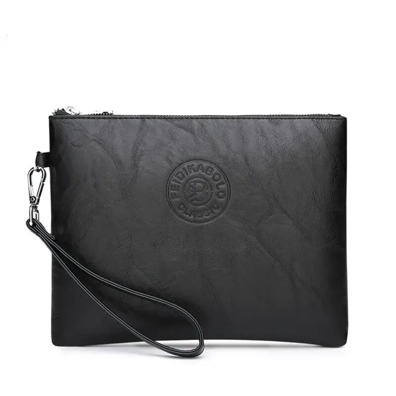 Men’s New Casual Men’s Clutch Bag Faux Soft Leather Men’s Bag Mobile Phone Bag