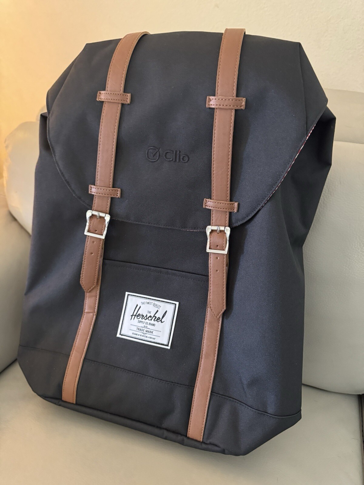 Herschel Supply Co. – Retreat Canvas Laptop Backpack – Black – 19.5L – New