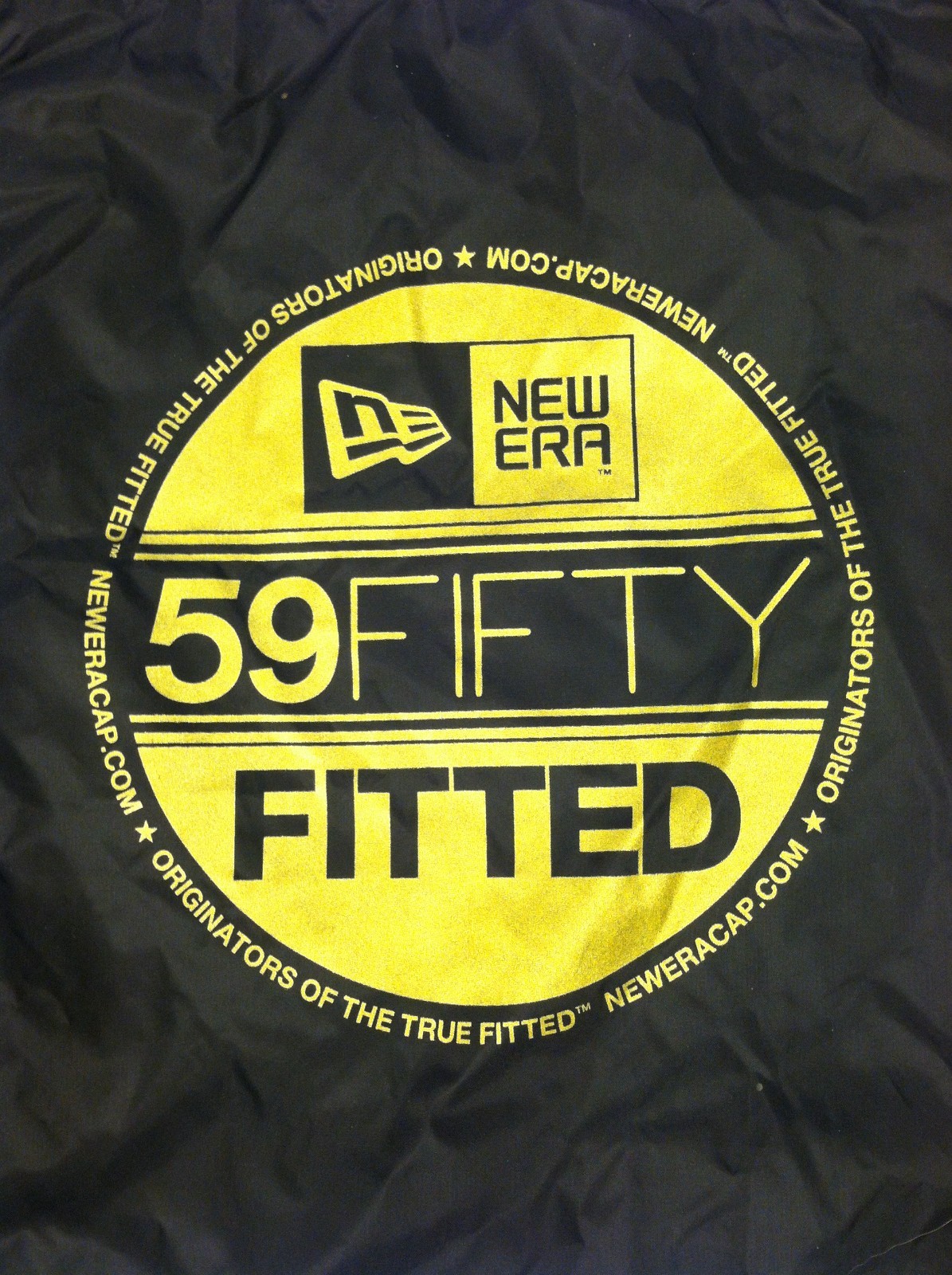 New Era 59Fifty Drawstring Backpack 5950 Promo Black and Gold