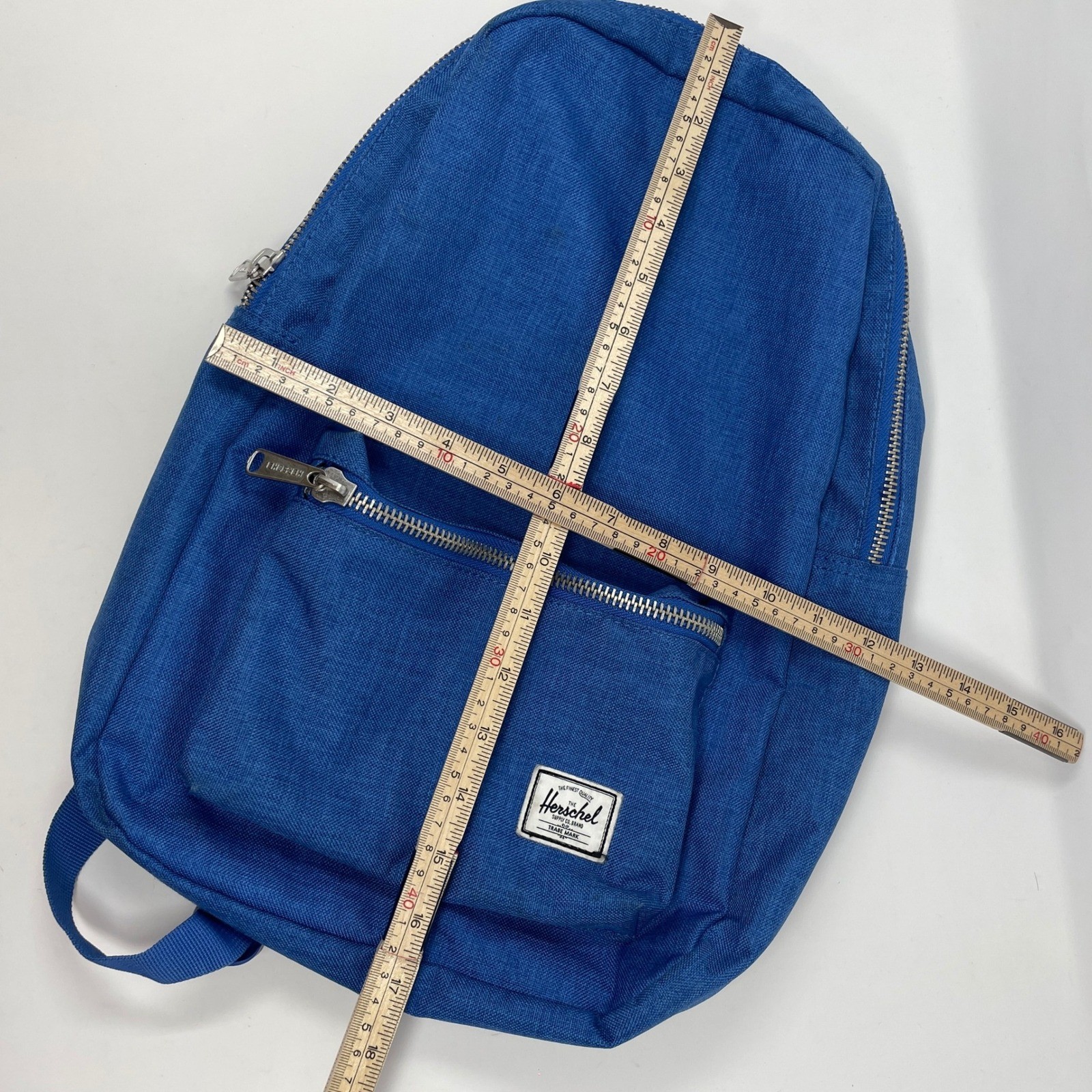 Herschel Supply Co Heritage Backpack Royal Blue Canvas Laptop Sleeve Bookbag