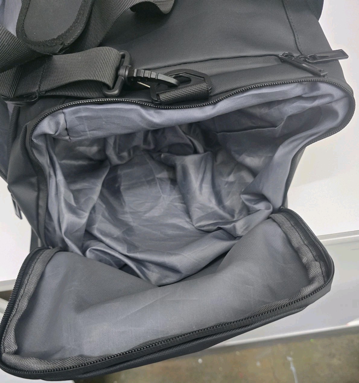 Black Convertible Duffel Backpack