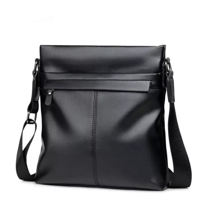 Leather pu Men Crossbody Handbag Messenger Fashion Business Mens Shoulder Bag