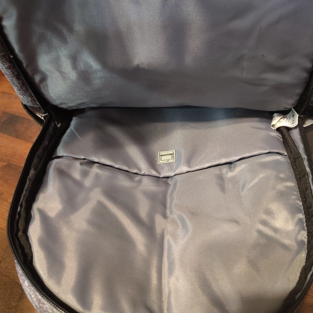 Adidas Core Backpack Classic 3 Stripe Tech Friendly Gray & Black