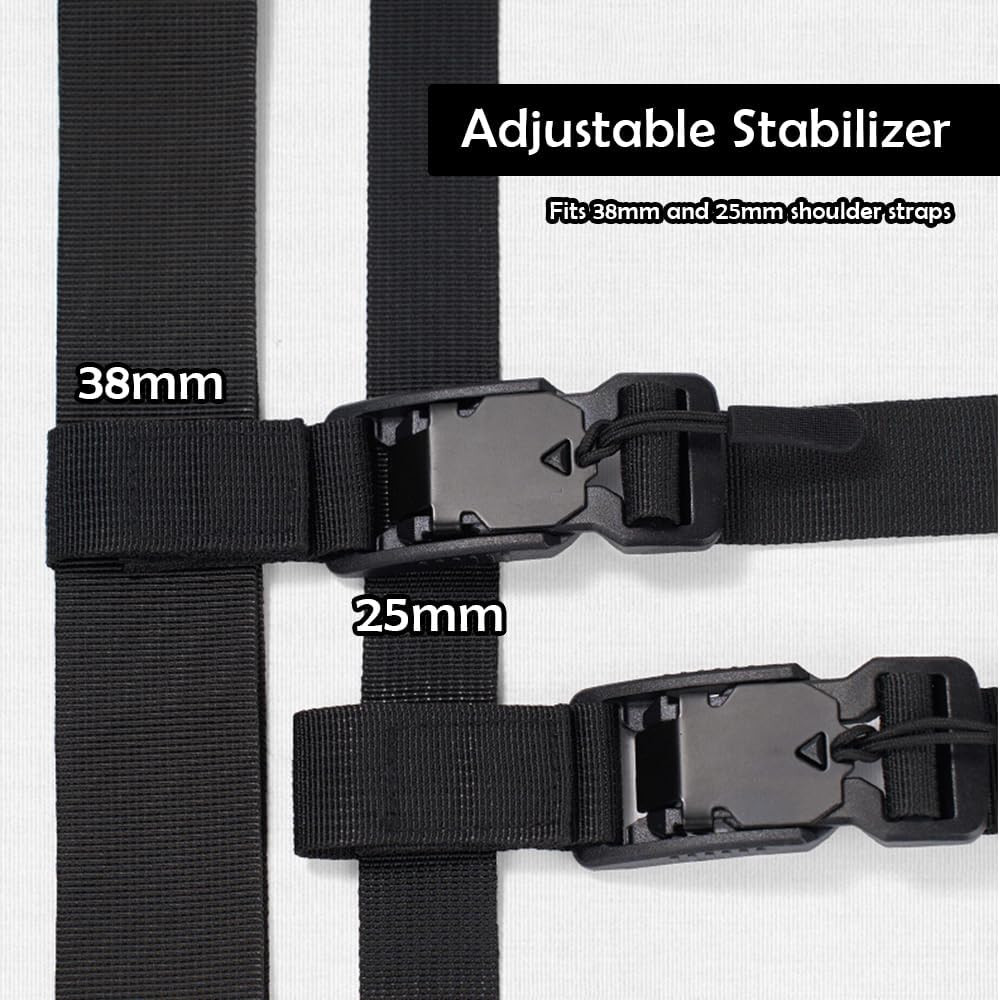 1 Pack Messenger Bag 3 Point Belt with Magentic Quick Release Buckle Stabilit…