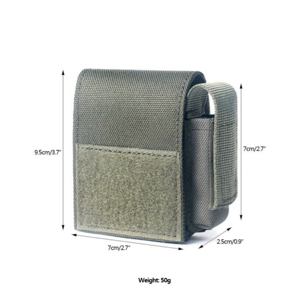 1/2 Pack Cigarette Pack Military Tactical Molle Pouch Single Pistol Magazine Bag