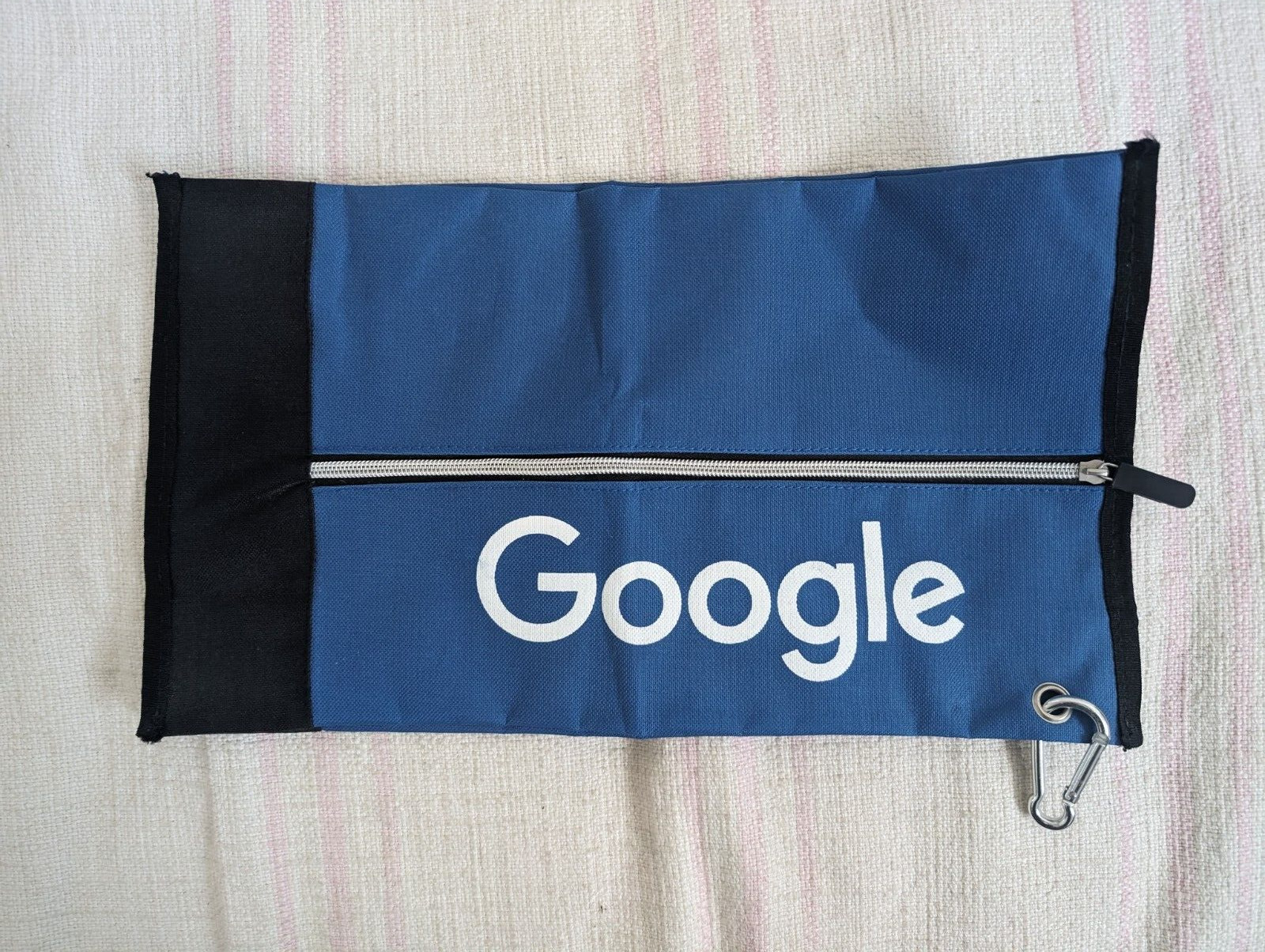 Google Employee Exclusive Swag Shoe Dust Carrying Travel Bag Blue Black White
