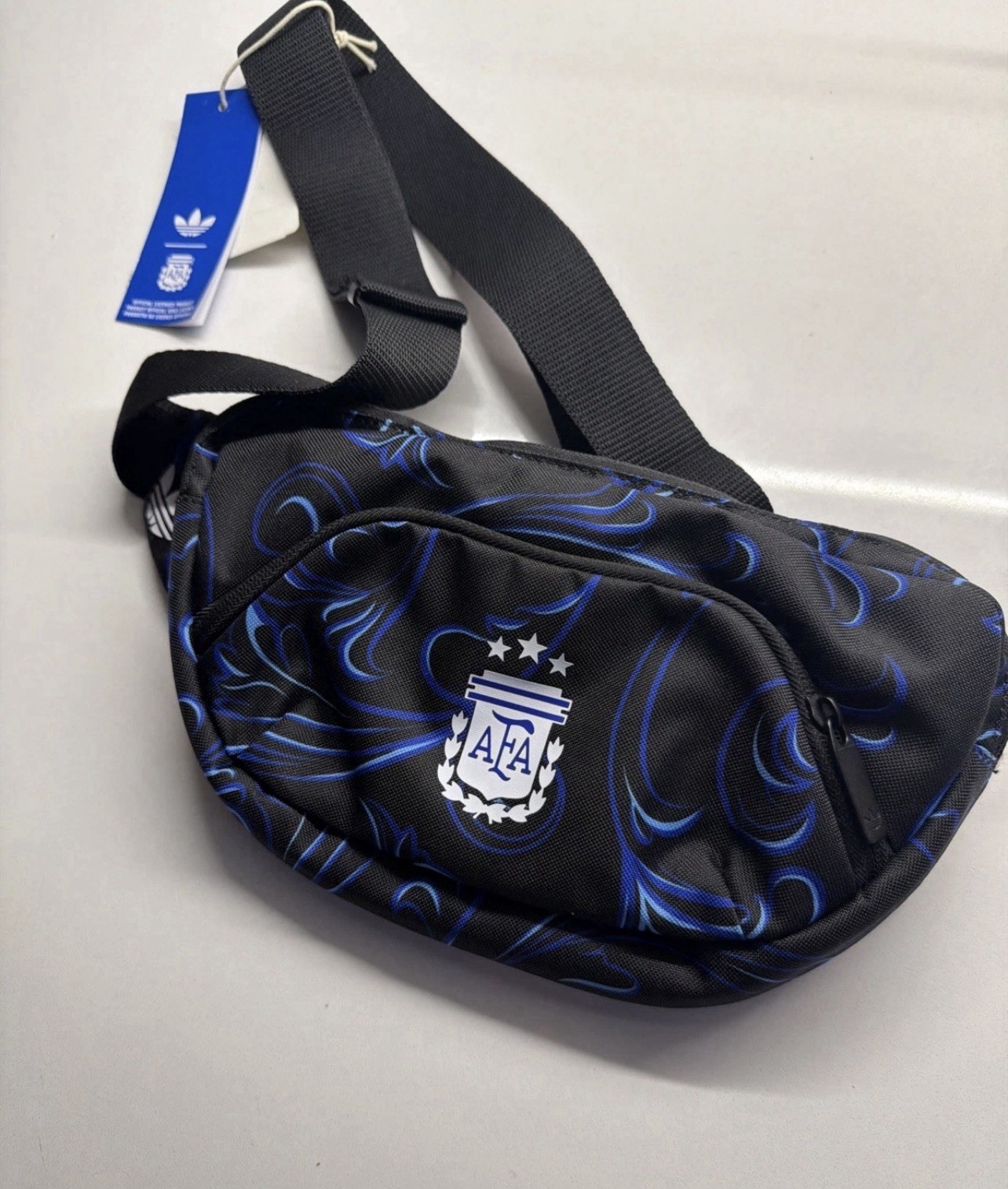 Adidas Argentina Fanny Pack Waist bag One Size Unissex Black/Blue New