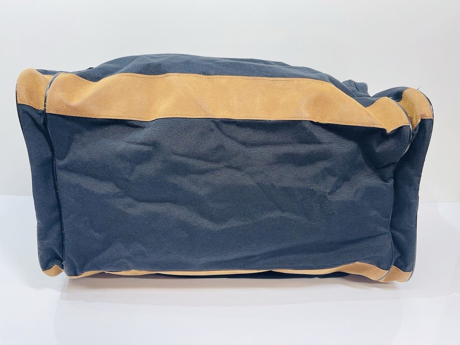 Jeep Canvas Suede Large Duffle & Garment Bag 22” x 12” 3 Side Pockets NWT 1996