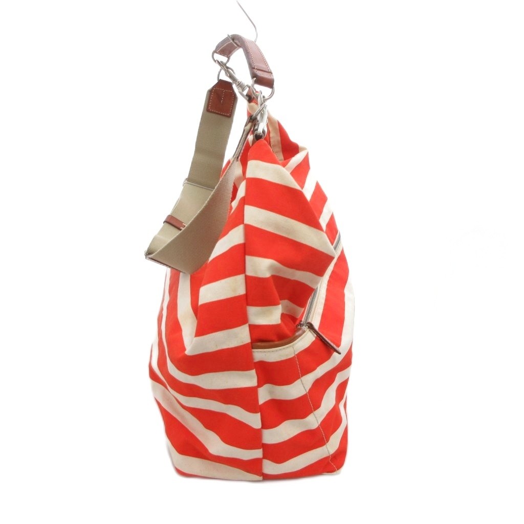 Daniel & Bob Canvas Shoulder Bag Orange 33cm (13″) Vintage B Condition